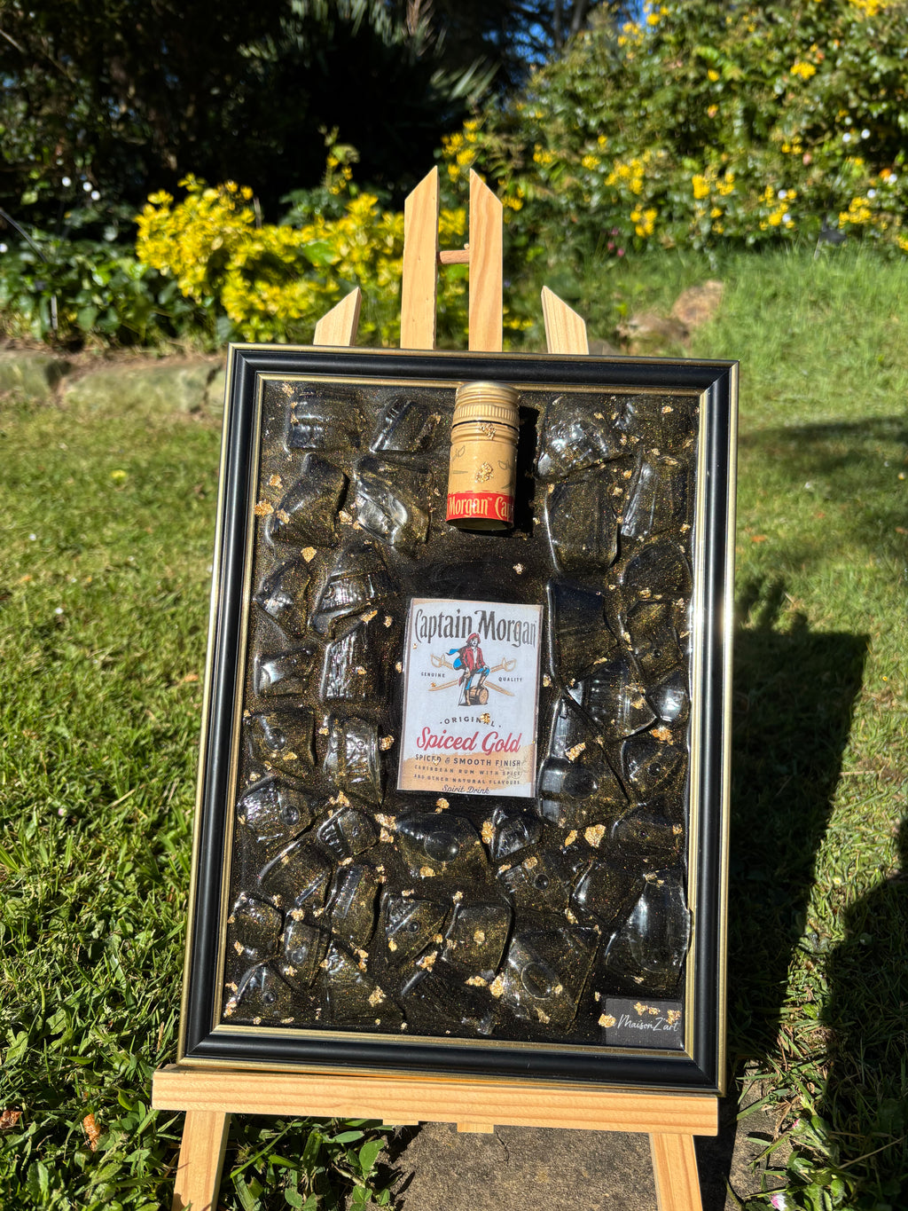 Cadre Captain Morgan – Pièce unique fait main