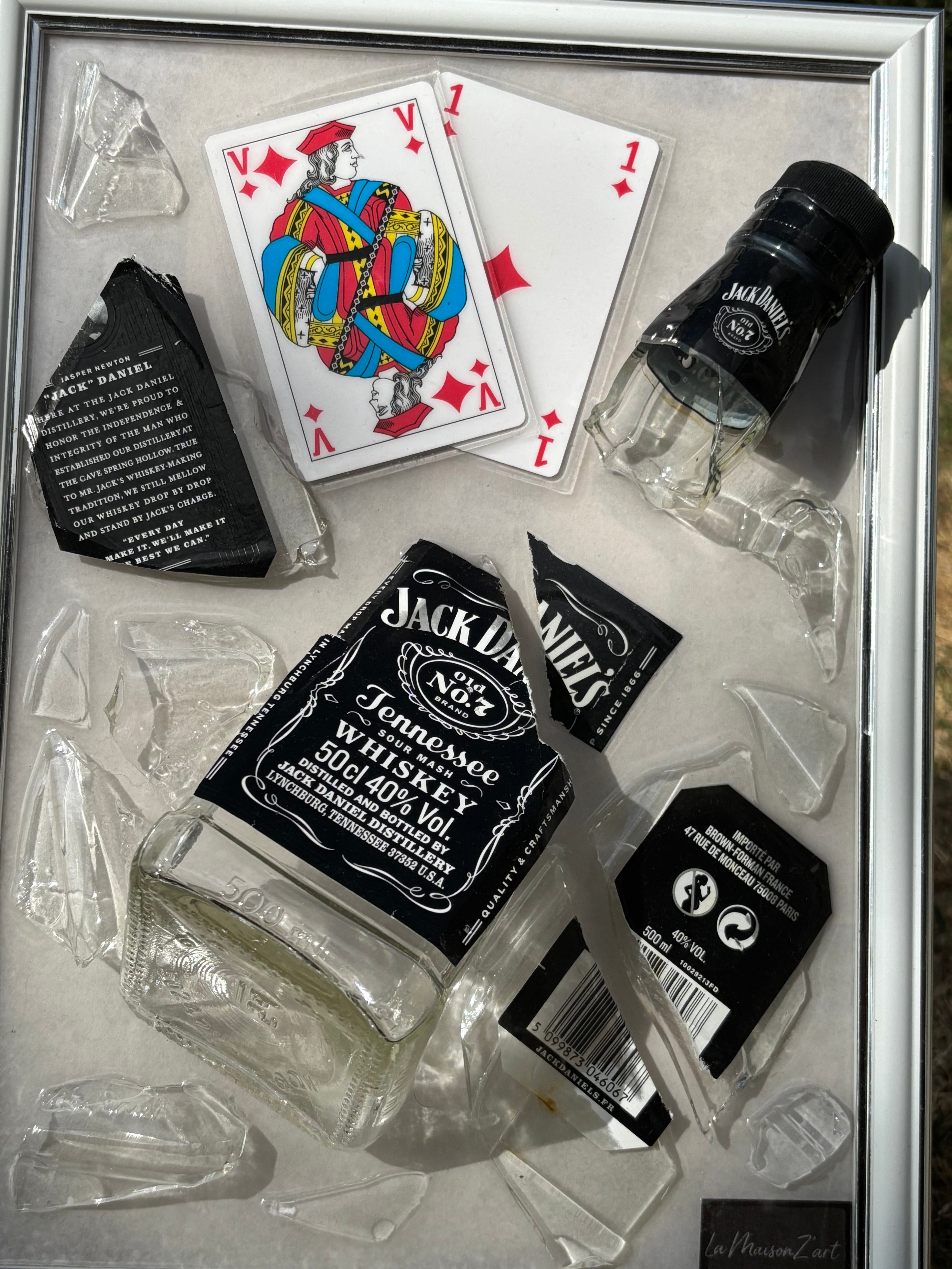 Tableau Jack Daniel’s - cartes fond blanc
