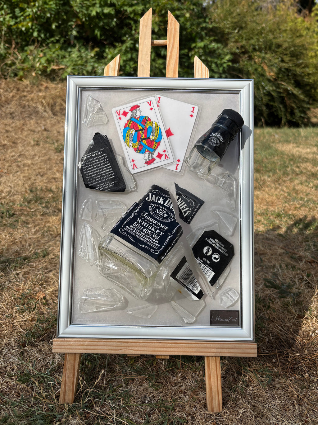 Tableau Jack Daniel’s - cartes fond blanc