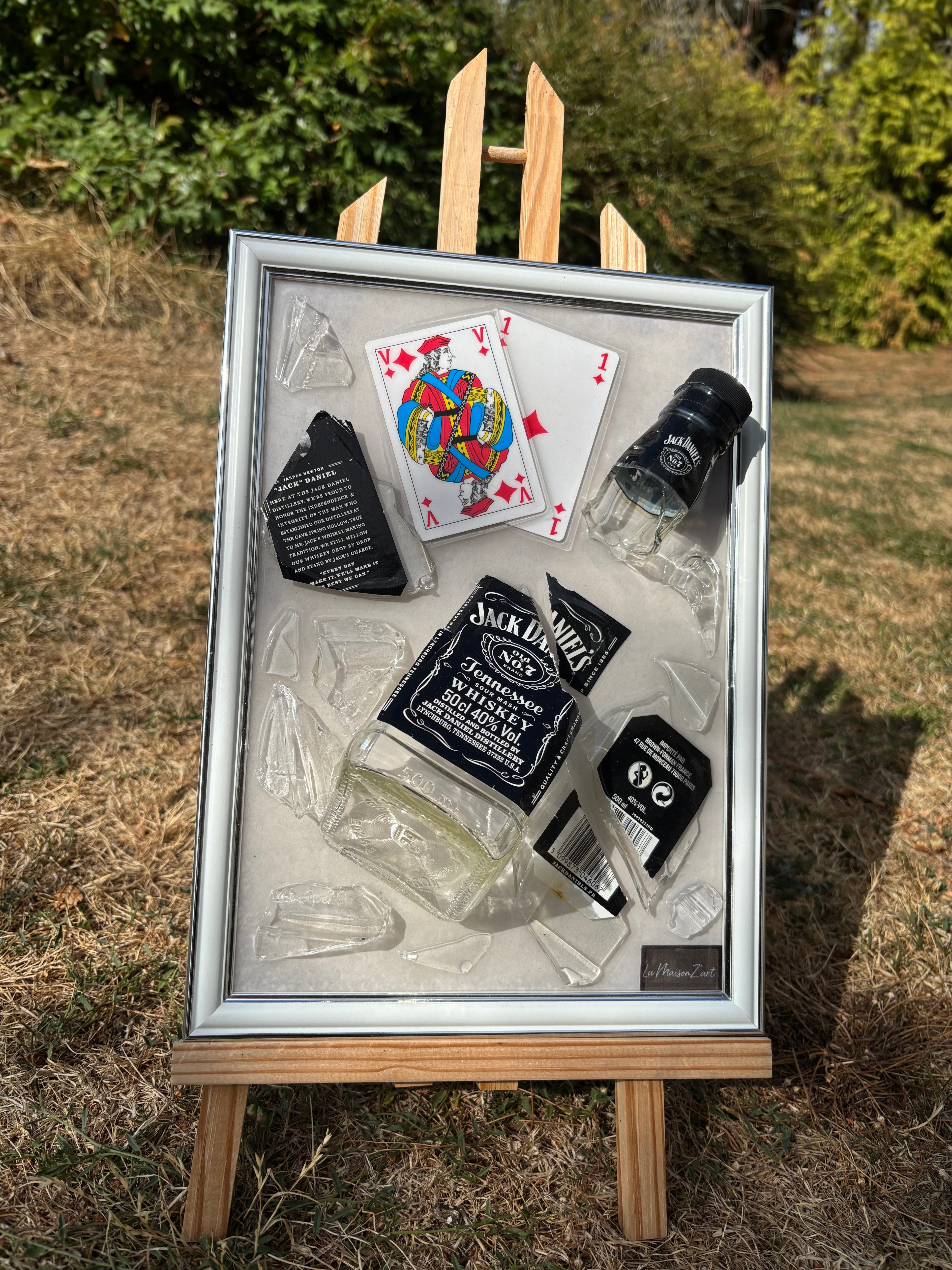 Tableau Jack Daniel’s - cartes fond blanc