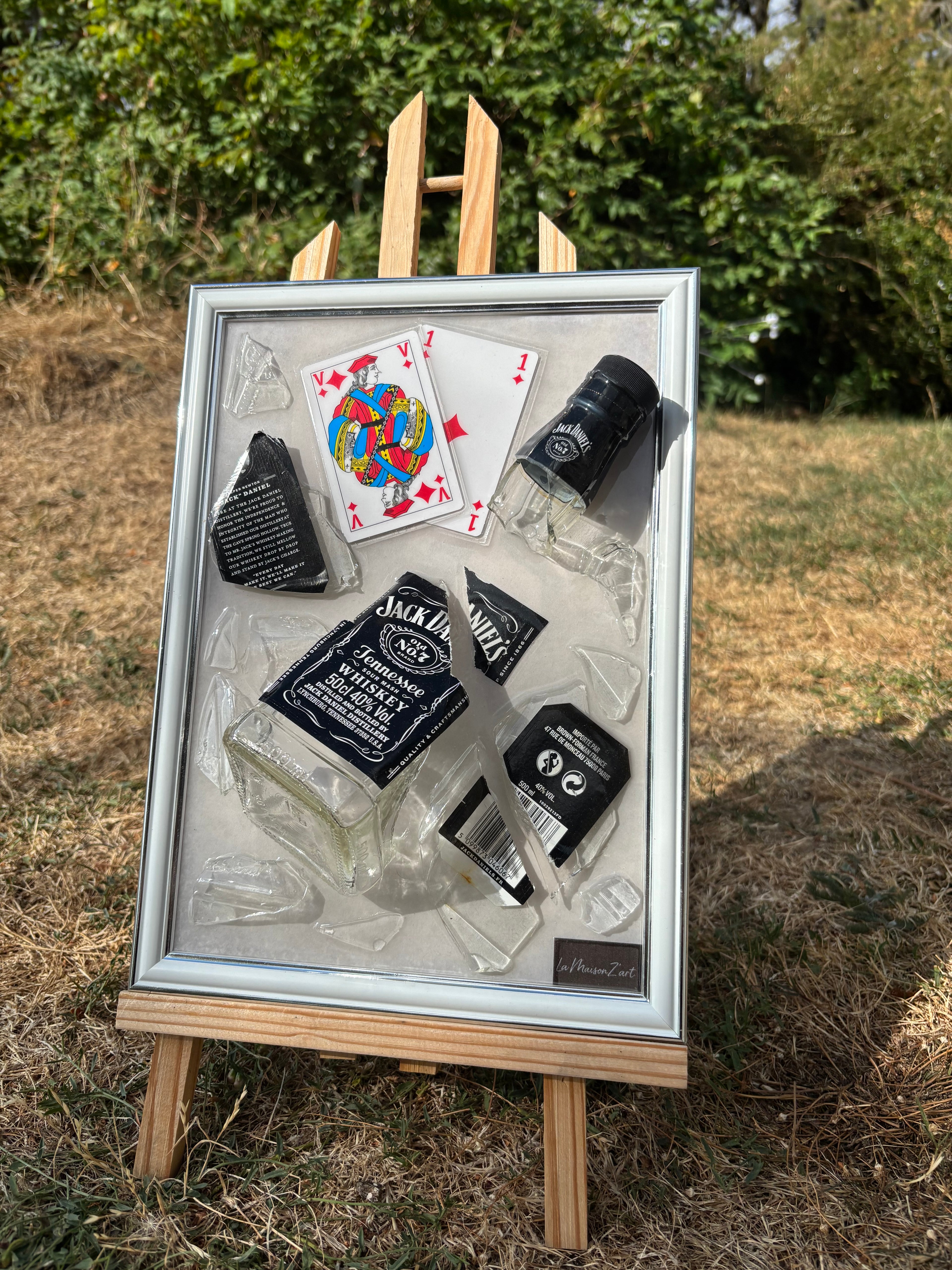 Tableau Jack Daniel’s - cartes fond blanc
