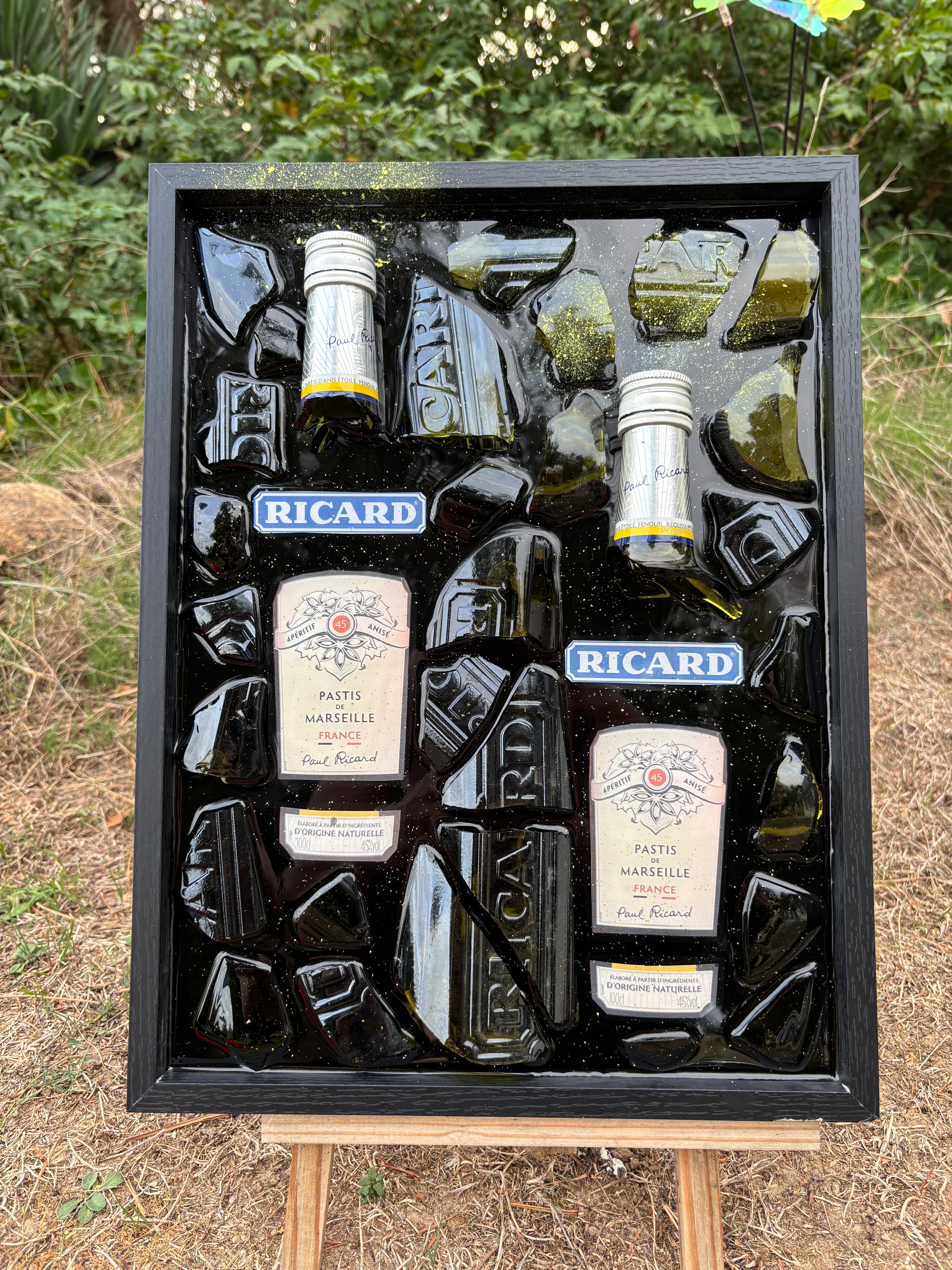 Tableau Ricard – Double bouteille – 40 × 30 cm