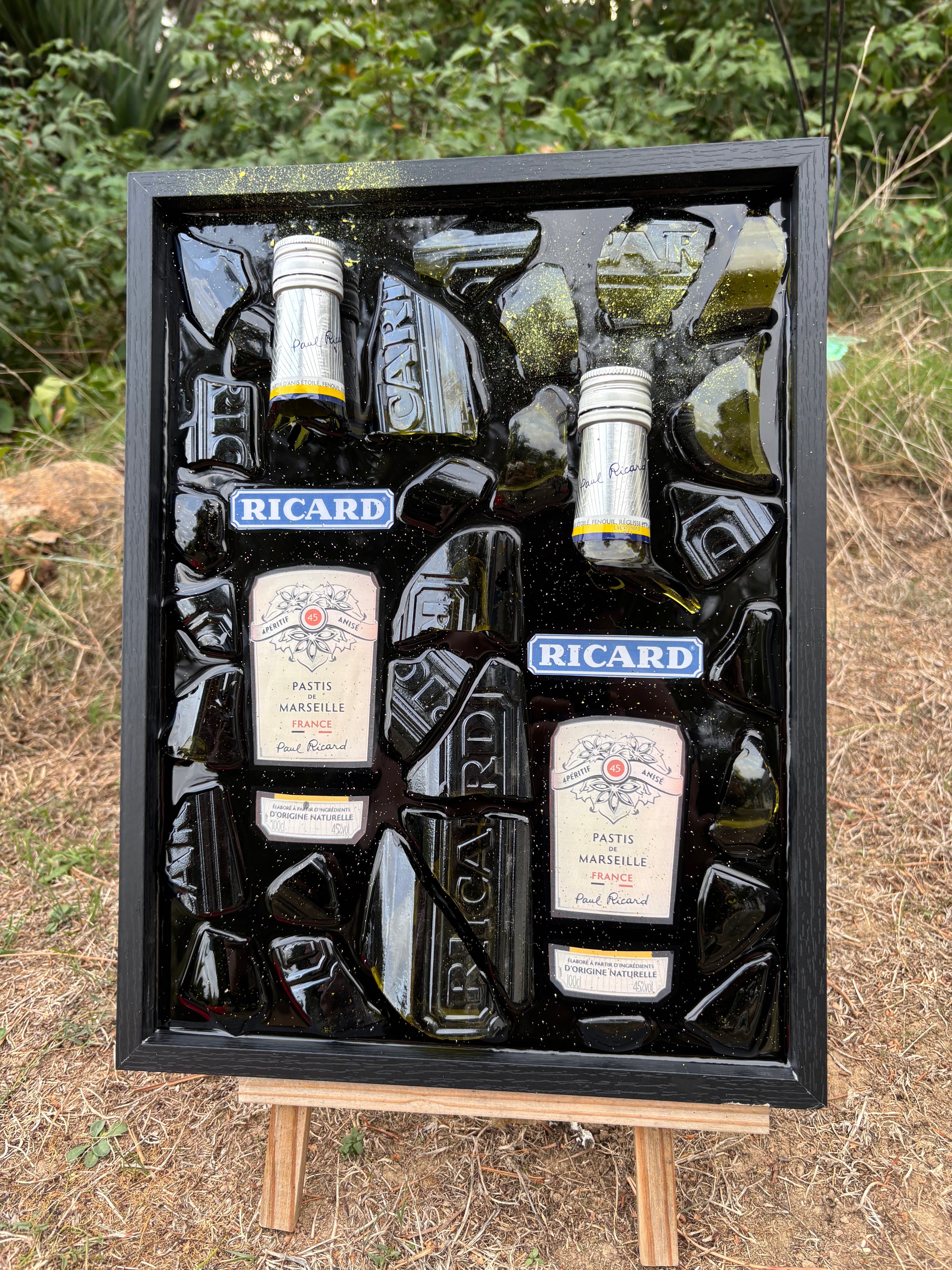 Tableau Ricard – Double bouteille – 40 × 30 cm