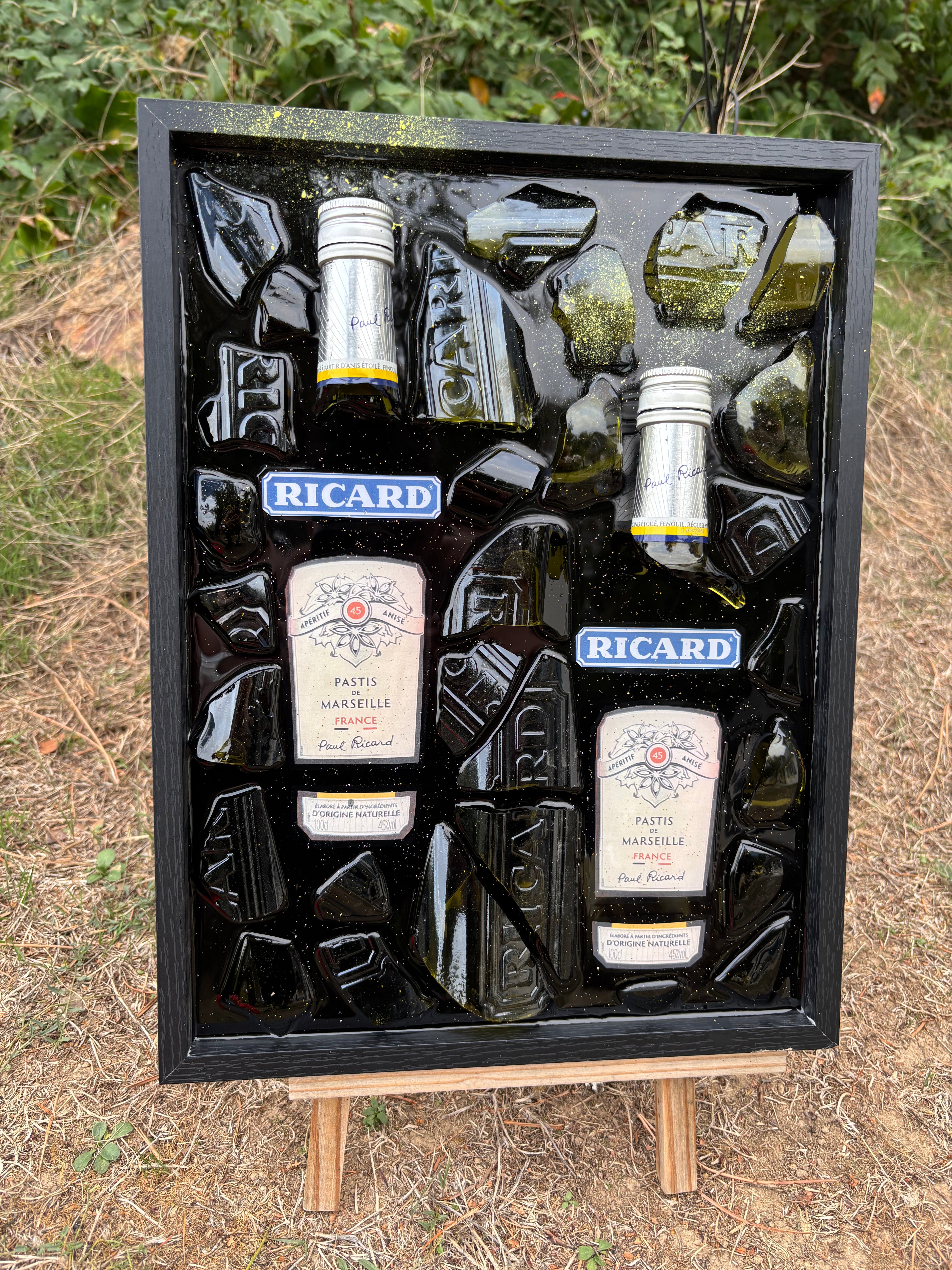 Tableau Ricard – Double bouteille – 40 × 30 cm