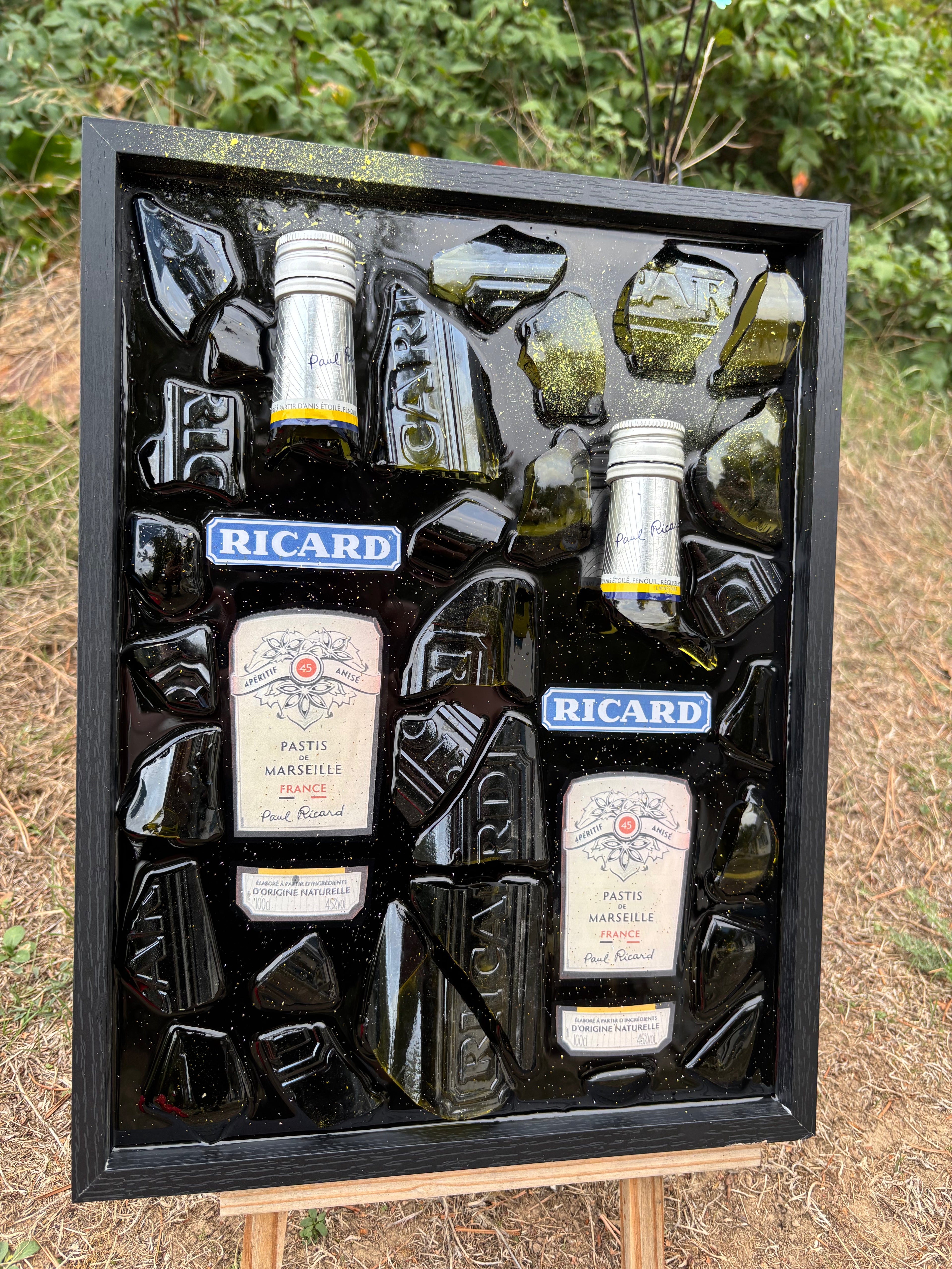 Tableau Ricard – Double bouteille – 40 × 30 cm
