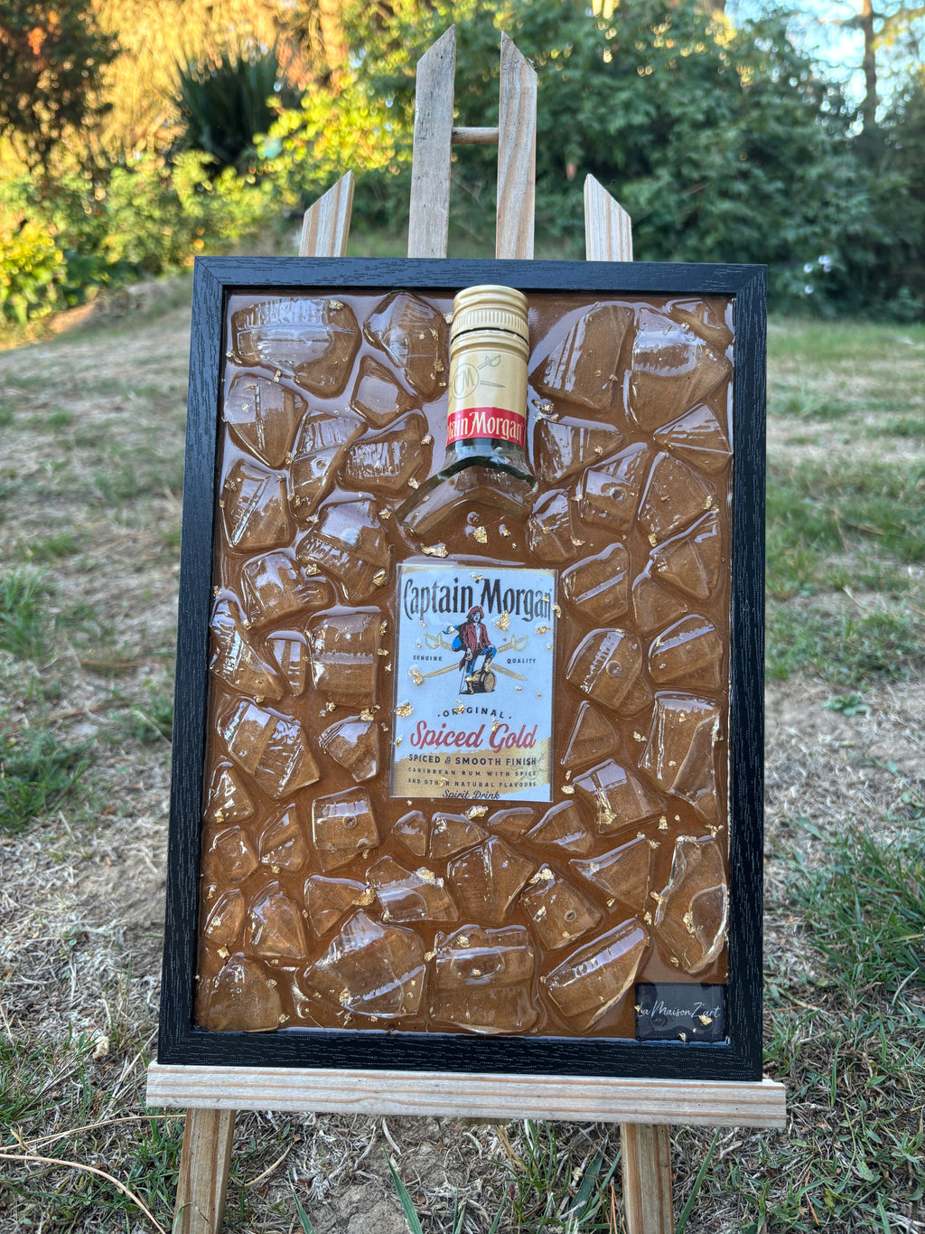 Cadre Captain Morgan – Pièce unique fait main
