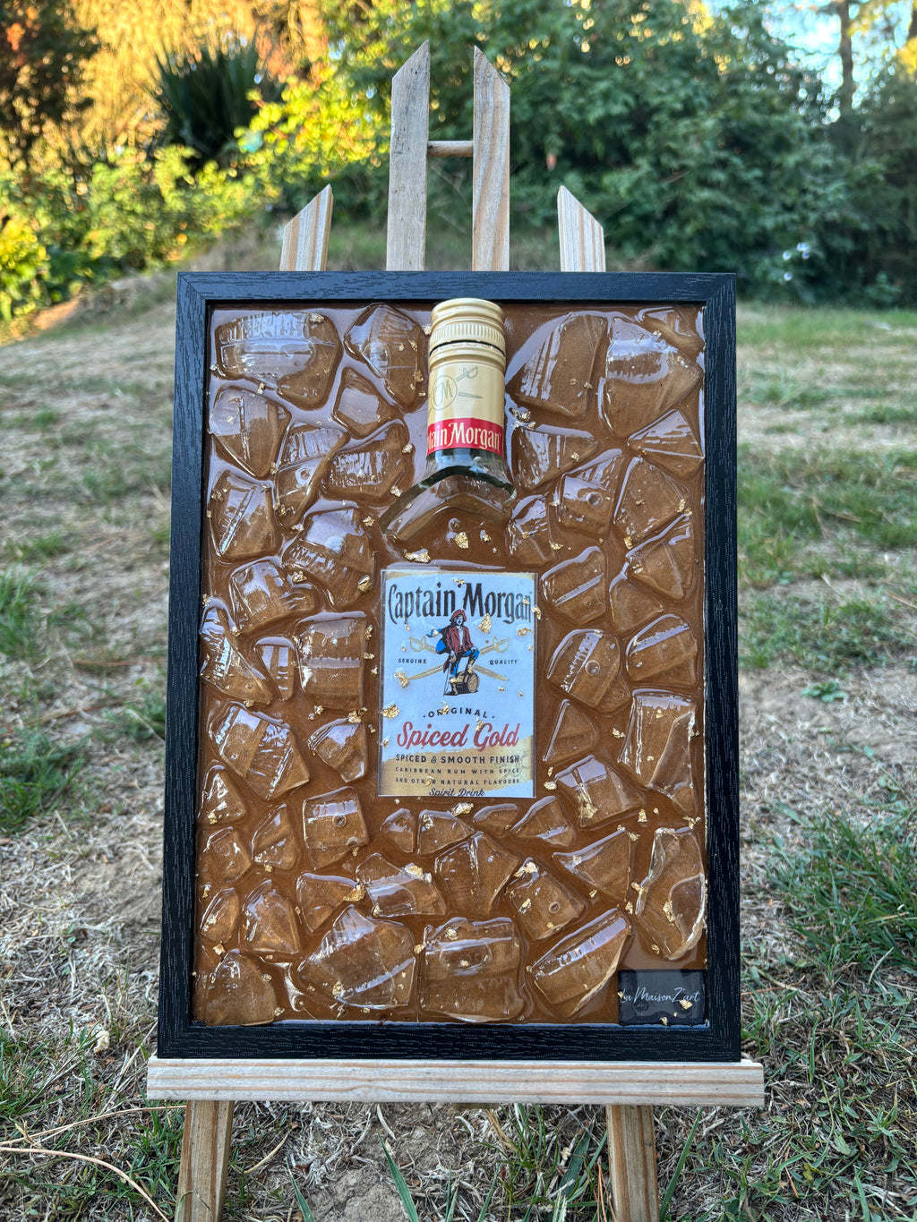 Cadre Captain Morgan – Pièce unique fait main