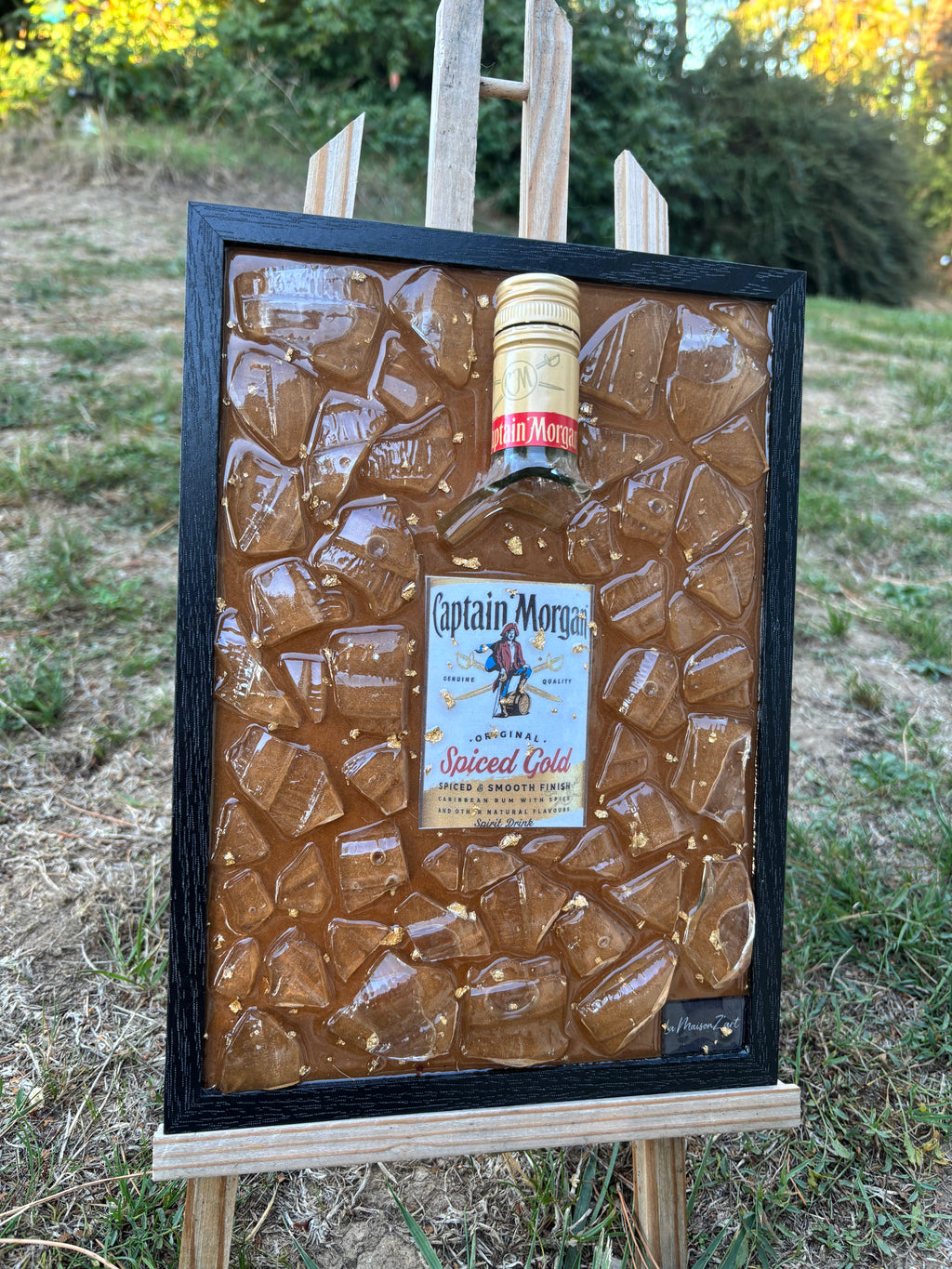 Cadre Captain Morgan – Pièce unique fait main