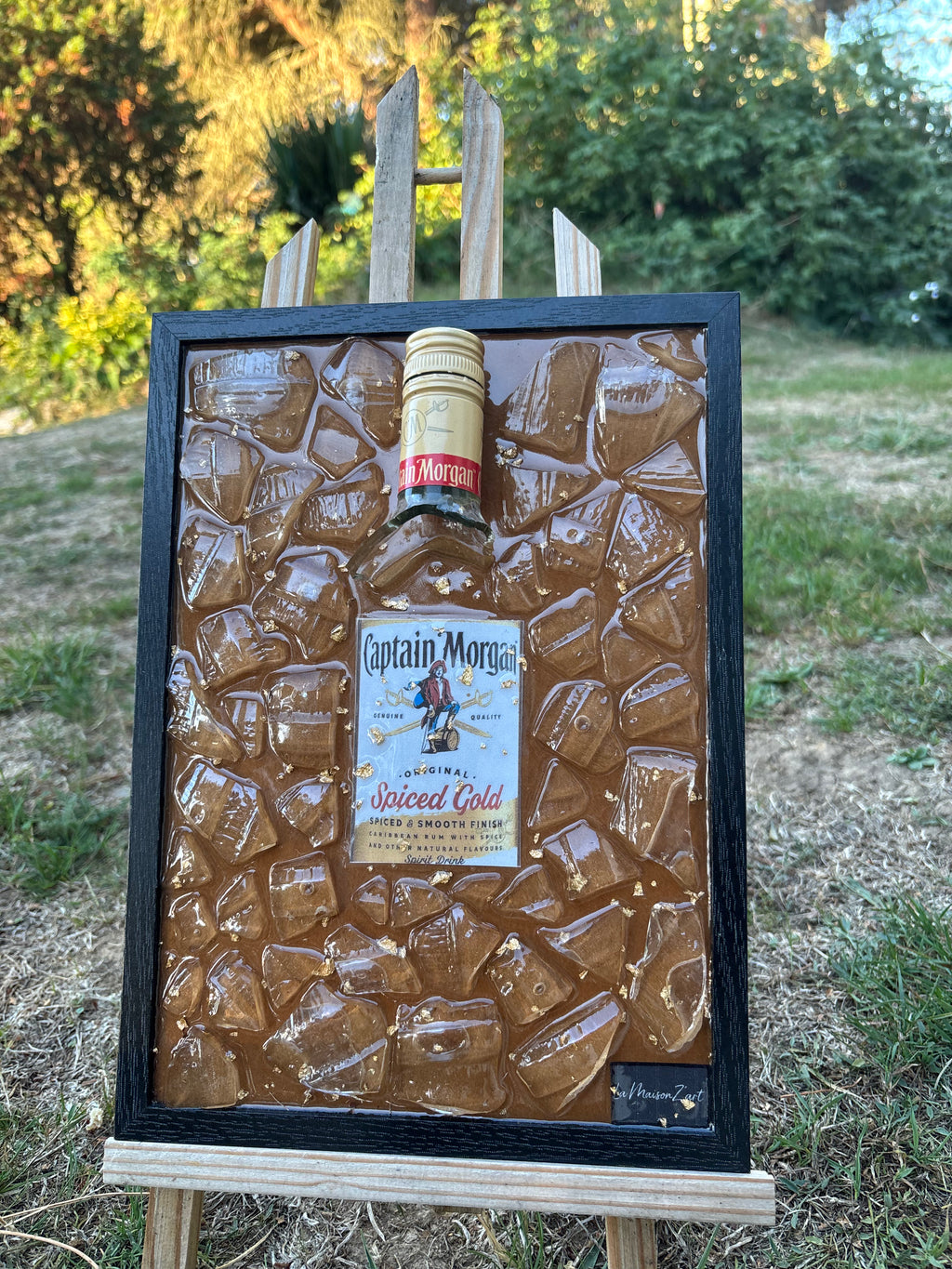 Cadre Captain Morgan – Pièce unique fait main