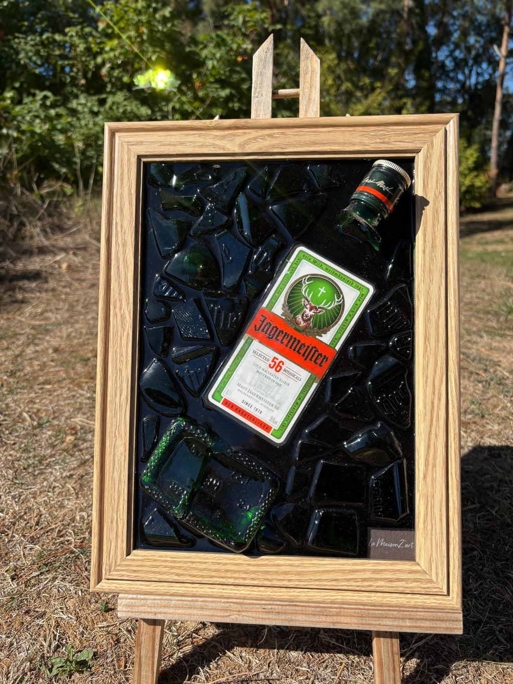 Tableau Jägermeister – effet bois