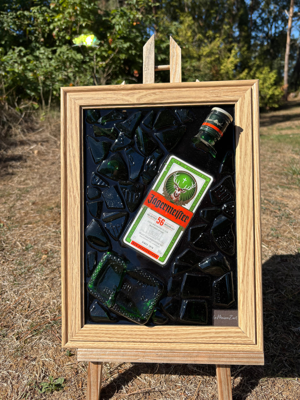 Tableau Jägermeister – effet bois