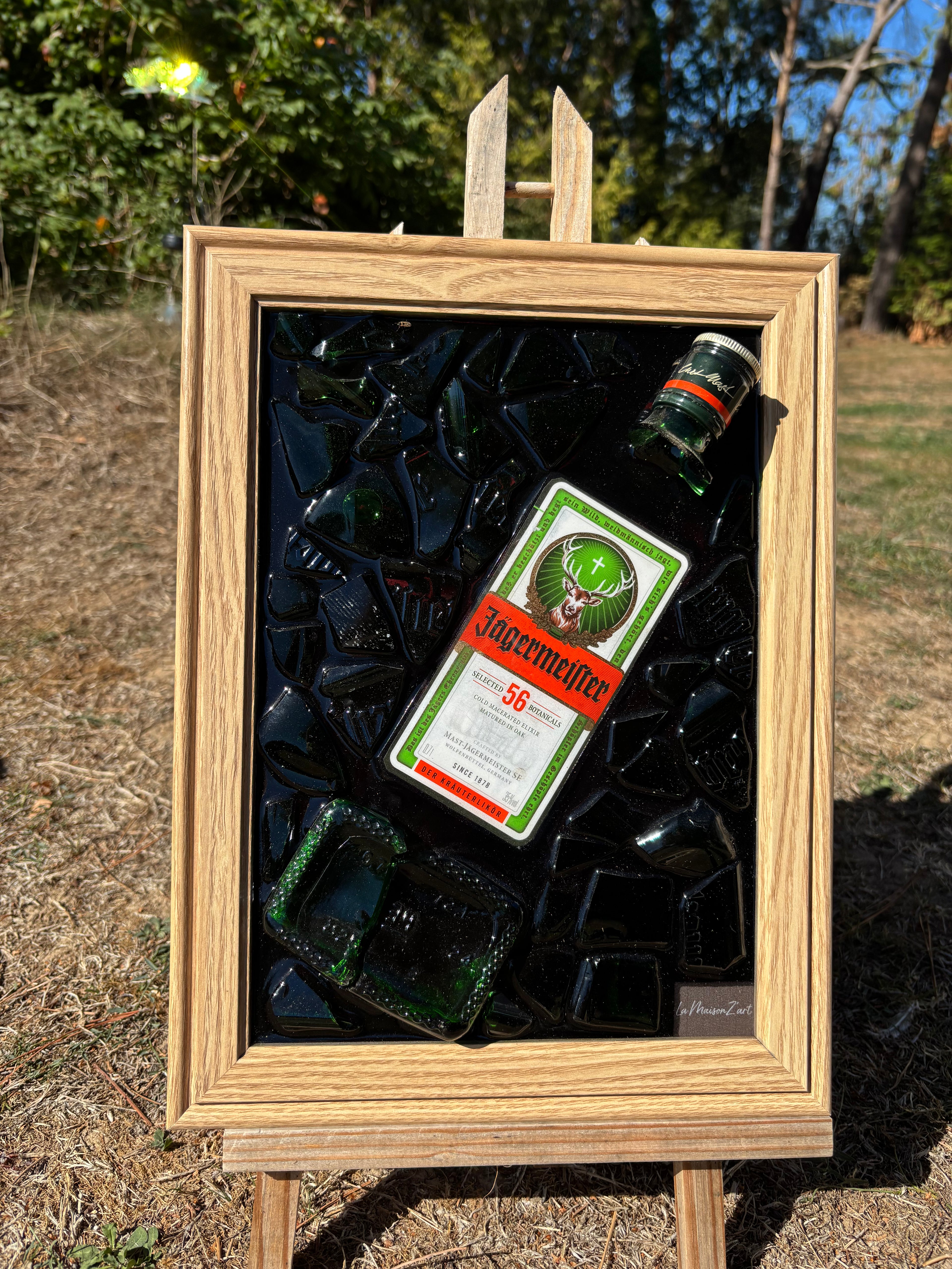 Tableau Jägermeister – effet bois