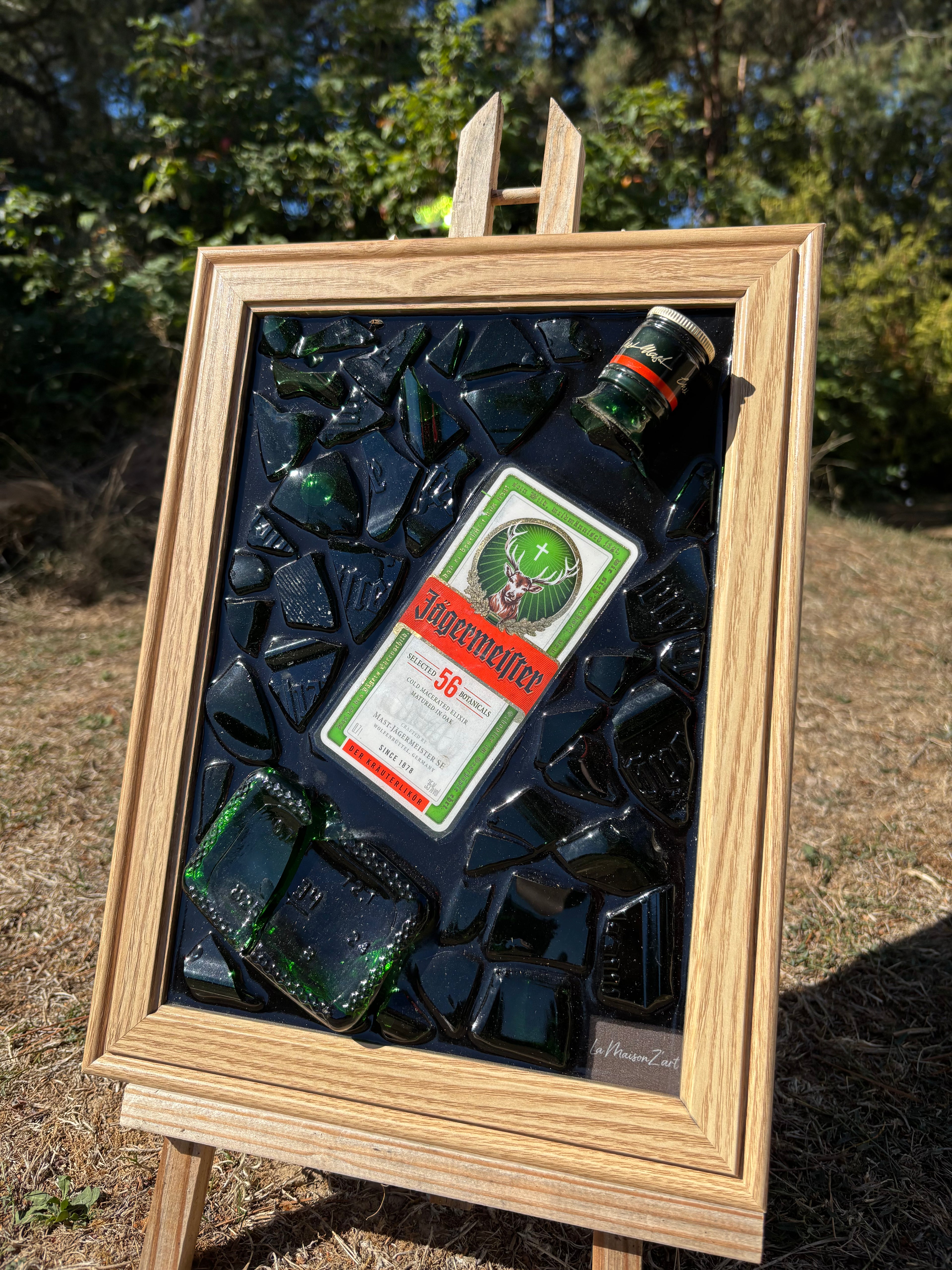 Tableau Jägermeister – effet bois