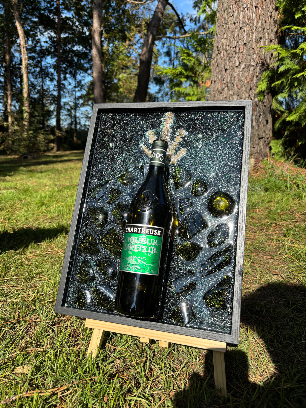Cadre chartreuse Elixir 1605- Pièce unique