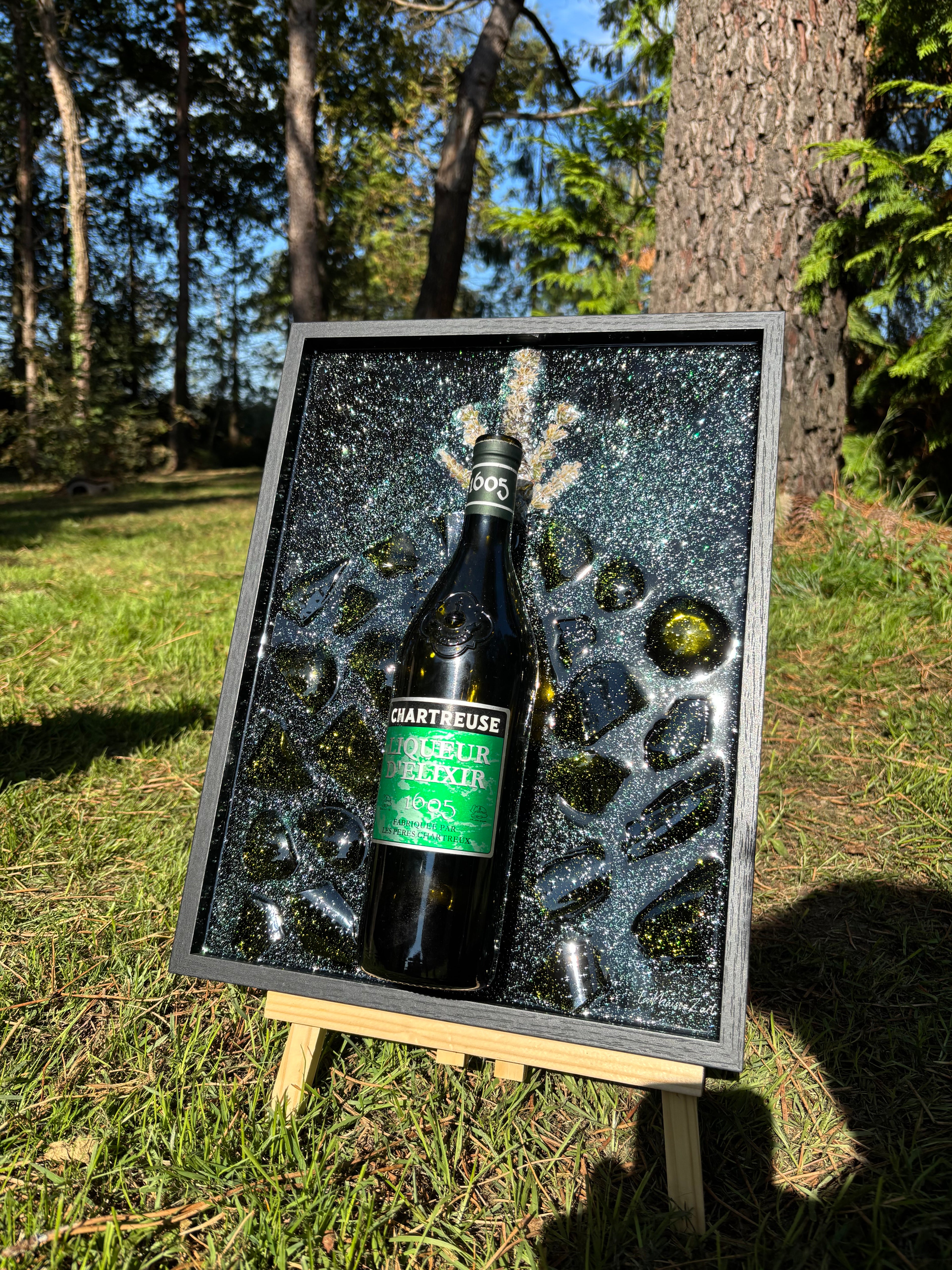 Cadre chartreuse Elixir 1605- Pièce unique