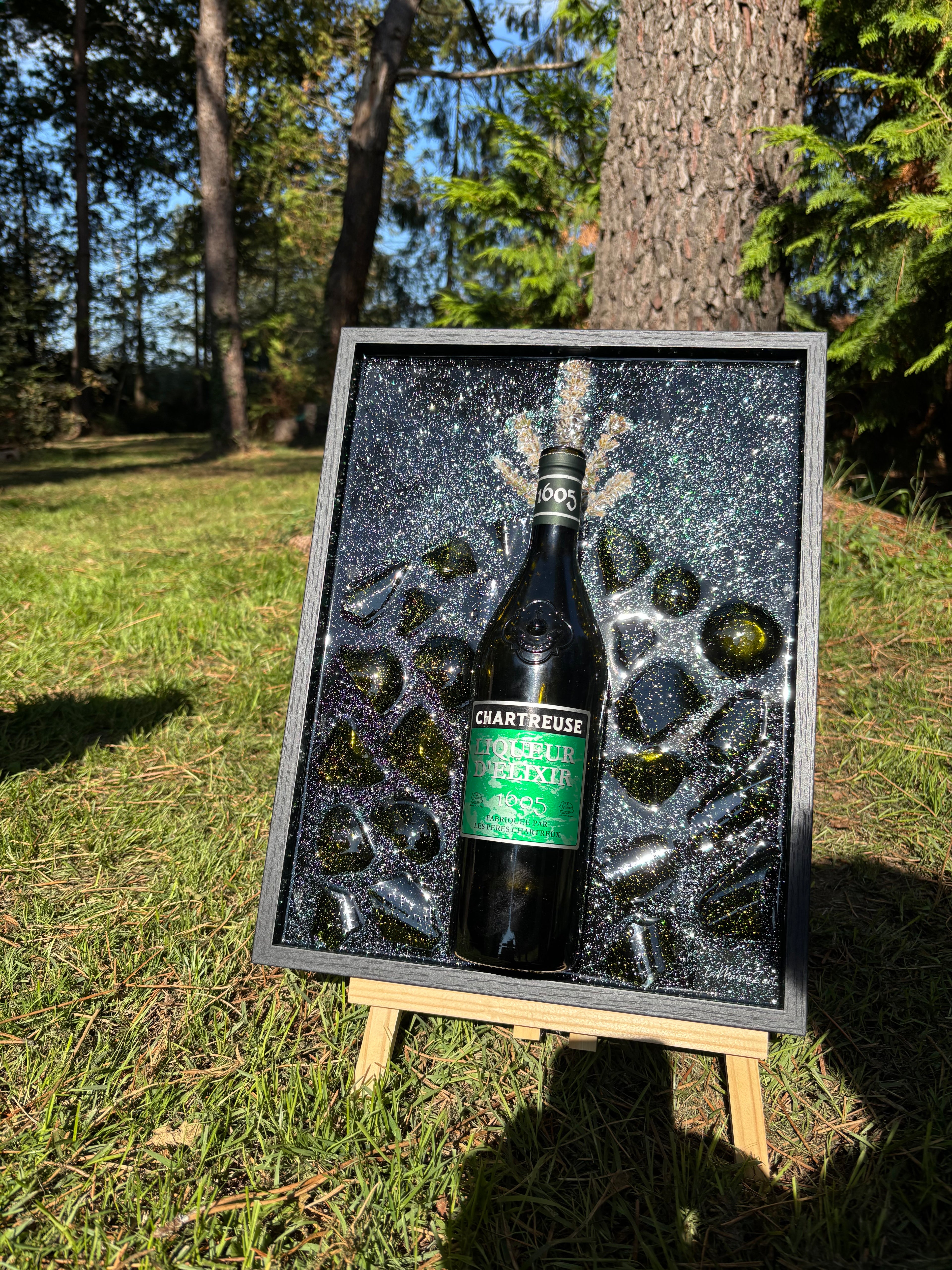 Cadre chartreuse Elixir 1605- Pièce unique