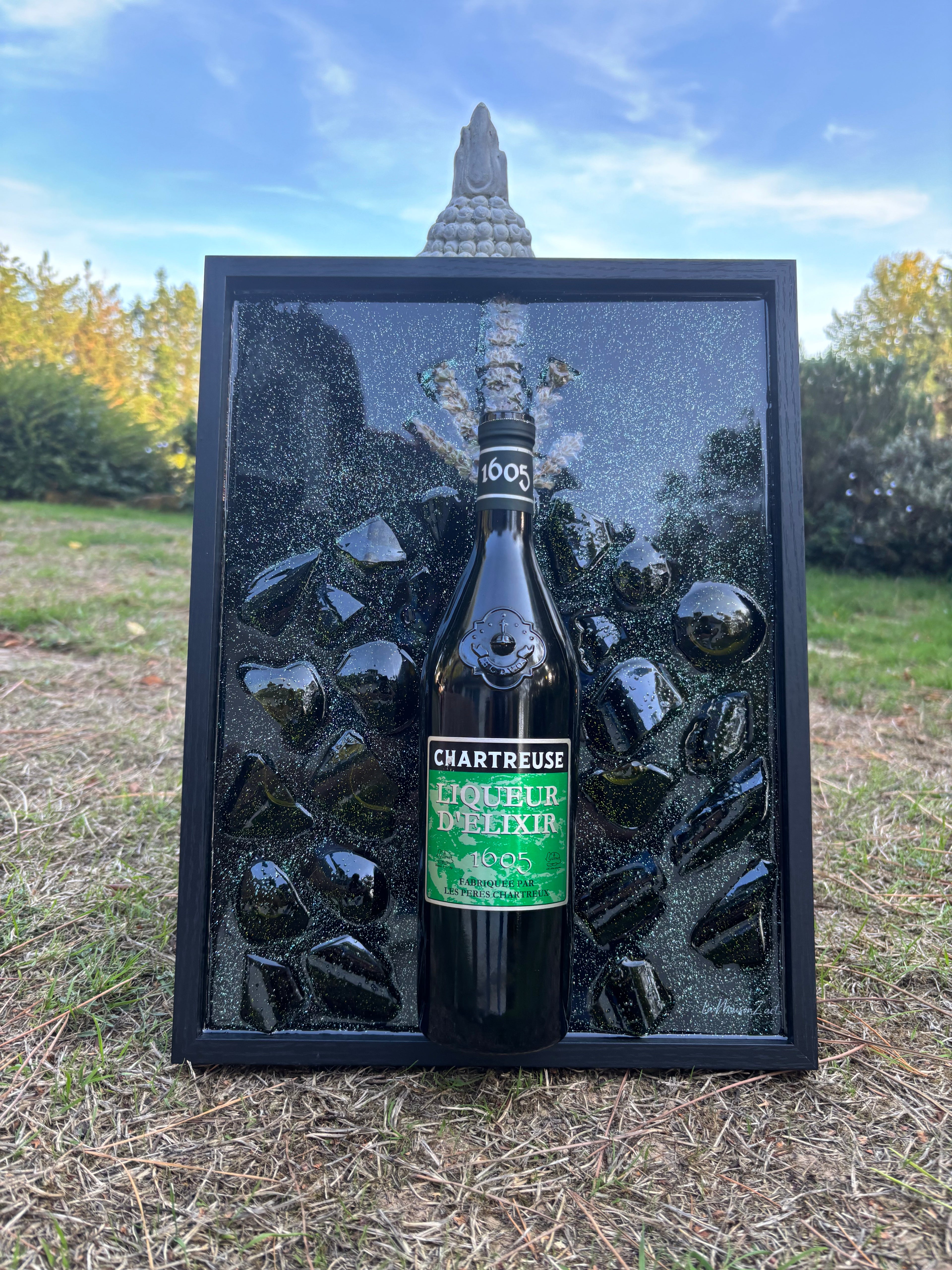 Cadre chartreuse Elixir 1605- Pièce unique