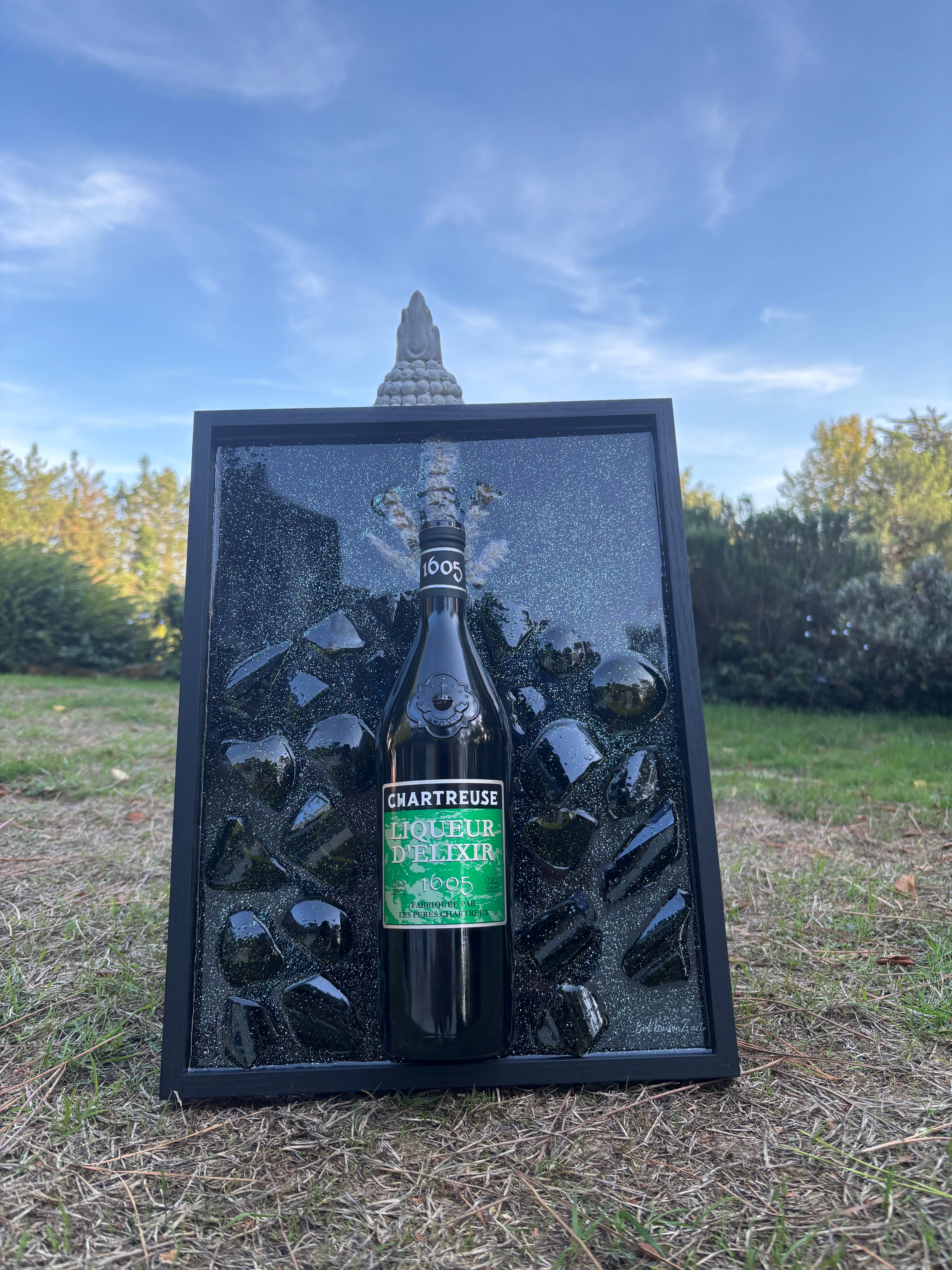 Cadre chartreuse Elixir 1605- Pièce unique